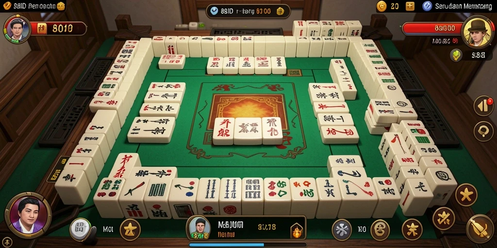 Screenshot utama 88ID menunjukkan aksi seru permainan Mahjong.