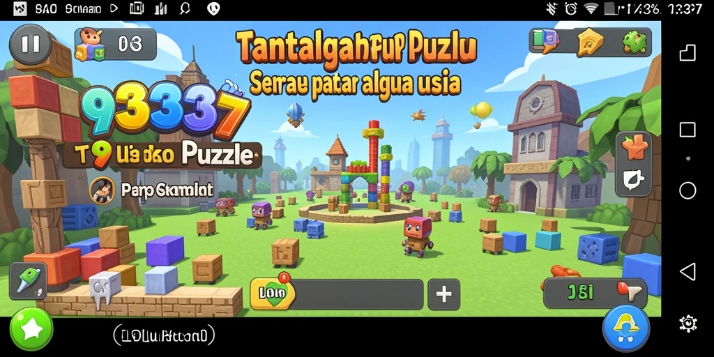 Tangkapan layar utama dari gameplay seru di game Puzzle.