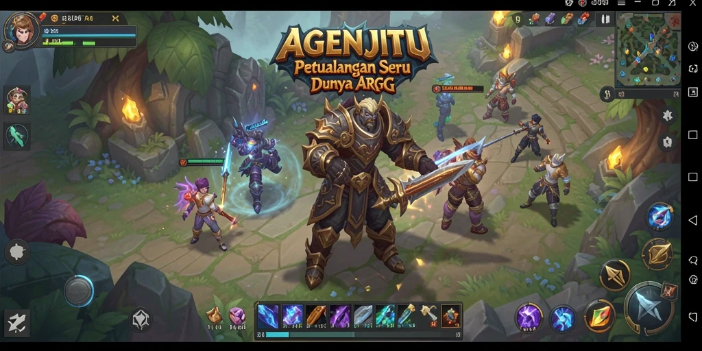 Tampilan gameplay seru dalam dunia AGENJITU yang menantang.