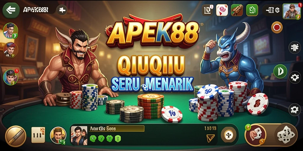 Screenshot APEK88 menunjukkan pemain sedang menikmati gameplay QiuQiu yang seru.