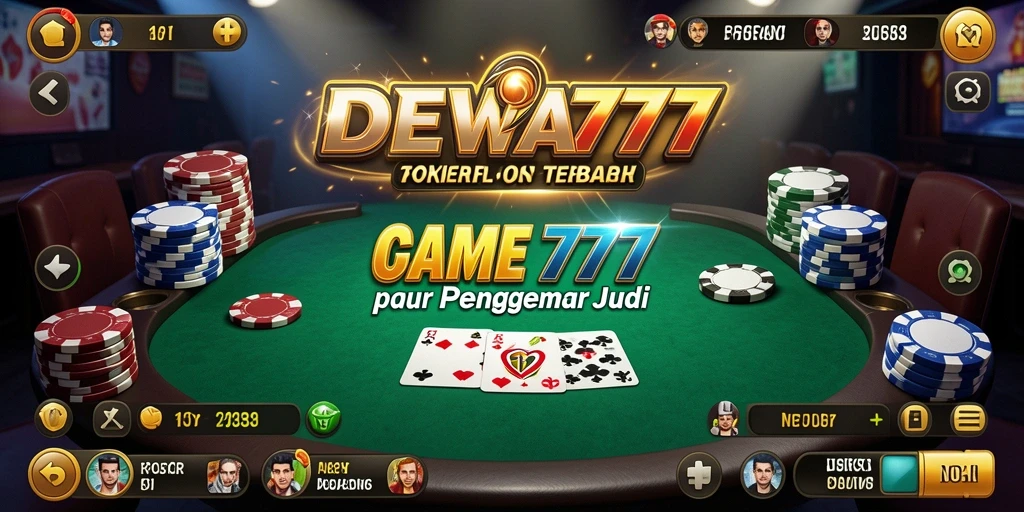 Tangkapan layar utama DEWA777 menampilkan aksi seru saat bermain Poker.