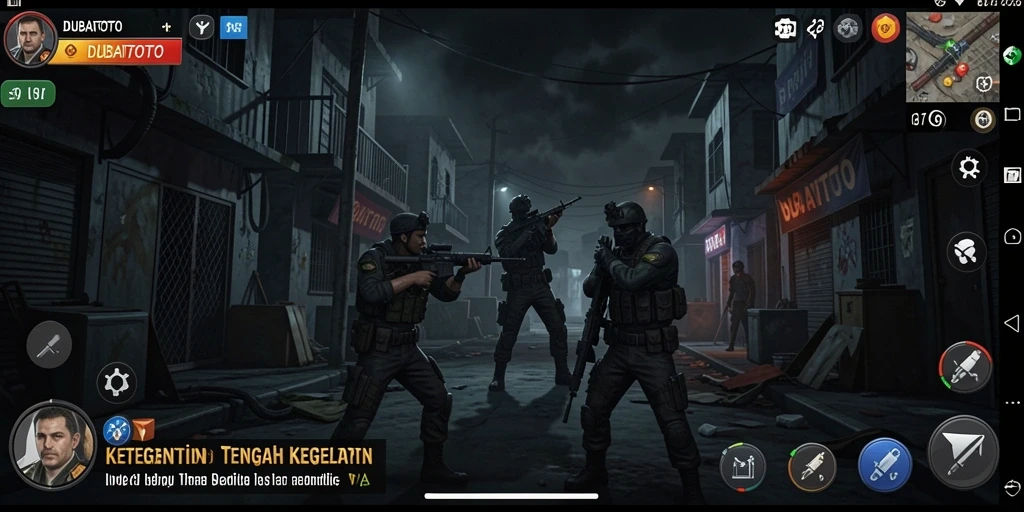 Tampilan gameplay DUBAITOTO dengan unsur Horror yang mendalam.