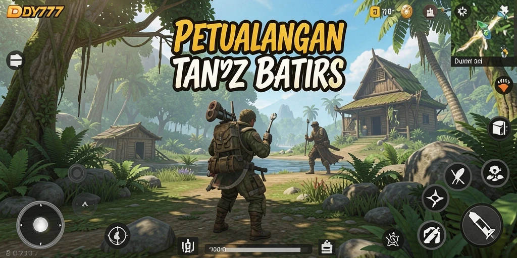 Tampak dinamis dengan karakter yang menjelajahi dunia terbuka.