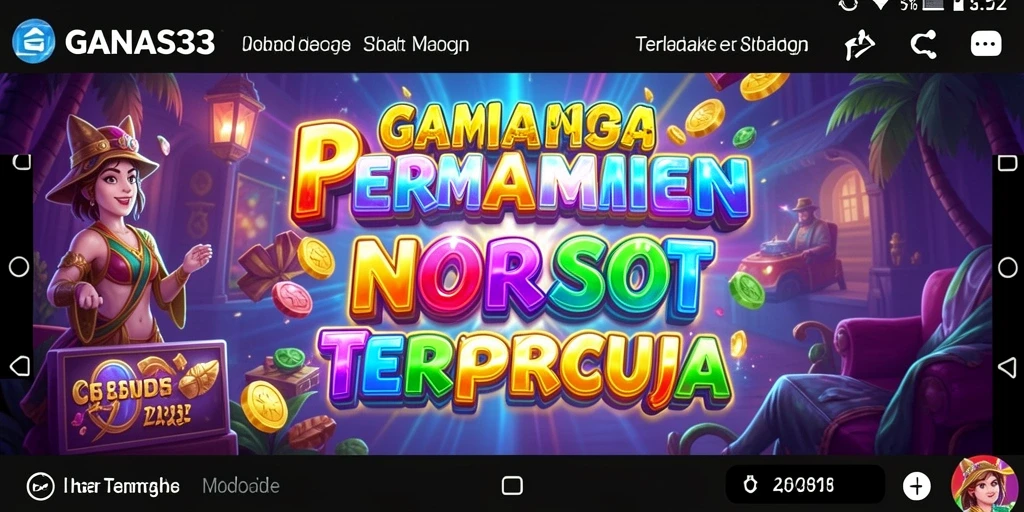 Tampilan slot GANAS33 yang menarik dengan grafis memukau.