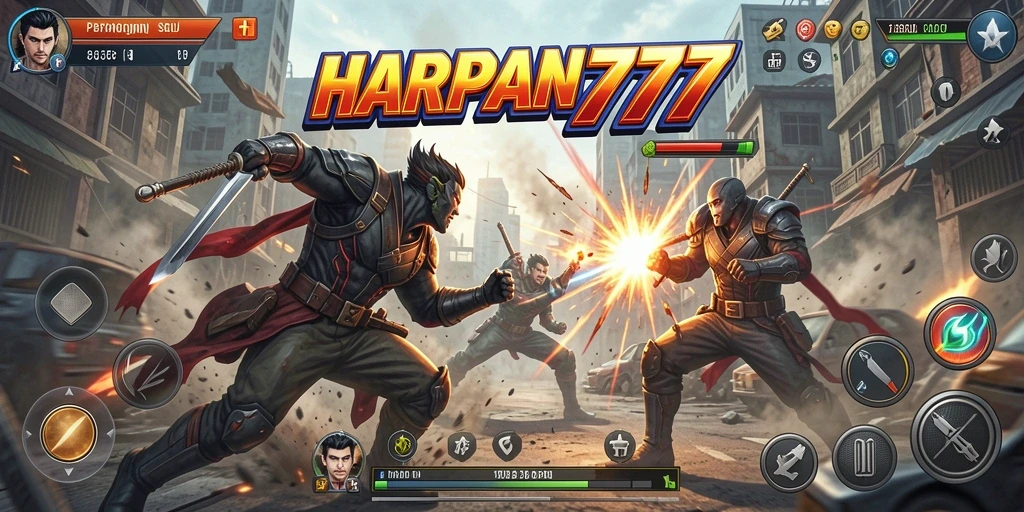 Tampilan menegangkan dari pertempuran seru di HARAPAN777.