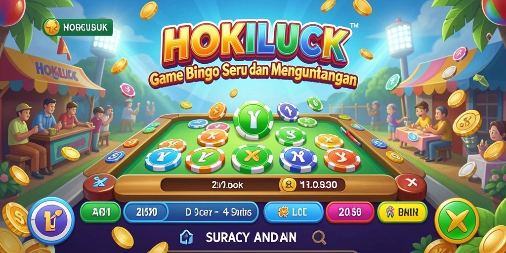 Tampilan gameplay seru HOKILUCK dengan interaksi pemain.
