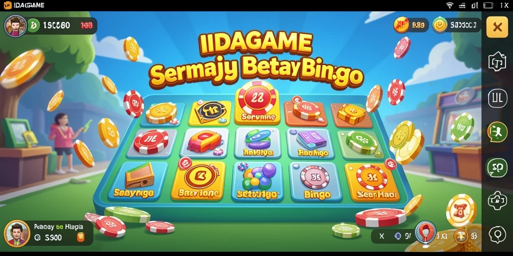 Tampilan gameplay Bingo yang menarik dan seru di IDAGAME.