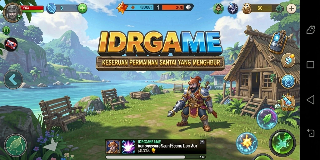 Tampilan gameplay santai dari IDRGAME yang menawan dan menyenangkan.