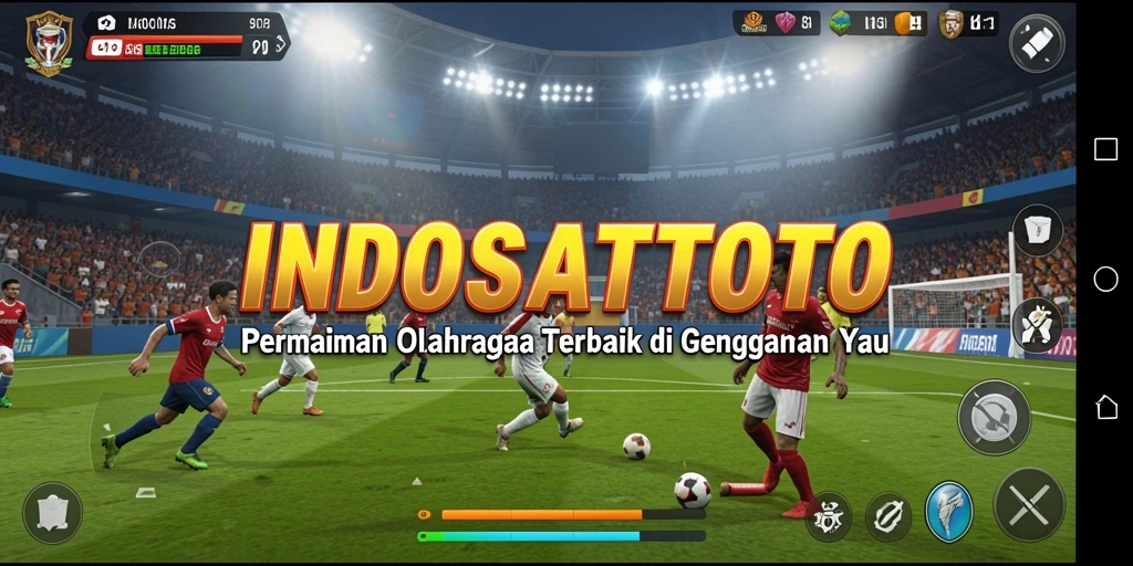 Tampilan seru gameplay <strong>INDOSATTOTO</strong> dengan aksi olahraga yang mendebarkan.