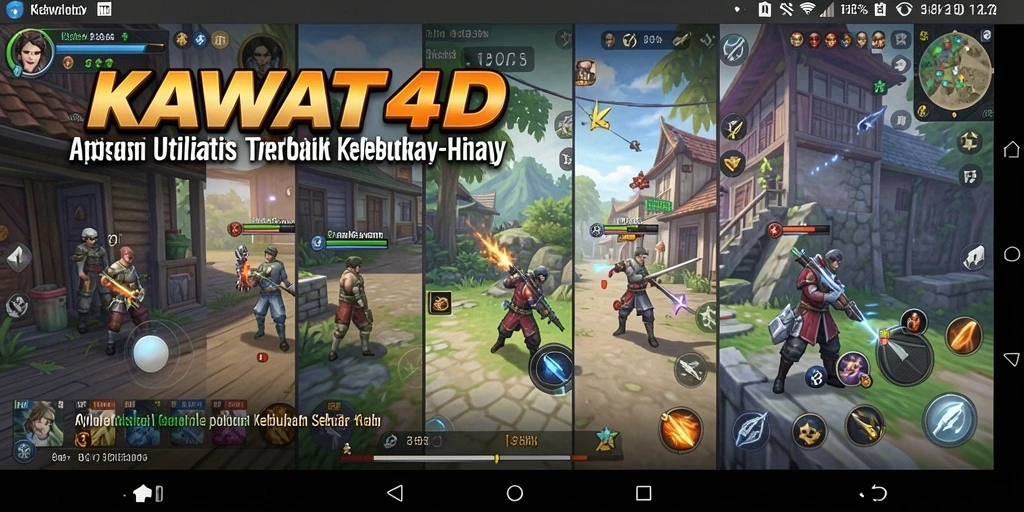 Tampilan utama KAWAT4D dengan fitur utilitas yang menarik.