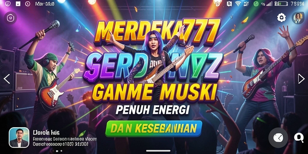 Tampilan gameplay MERDEKA777 yang penuh warna dan dinamis.