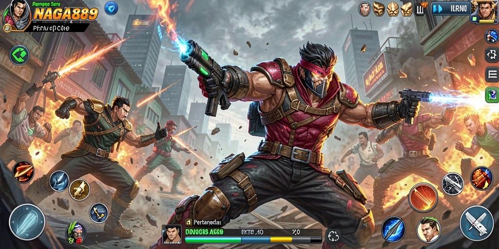 Tampilan seru pertarungan dalam game NAGA889 yang mengasyikkan.