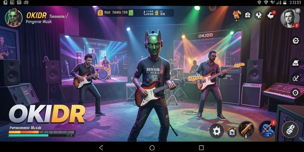 Tampilan gameplay interaktif OKIDR yang seru dan menegangkan.