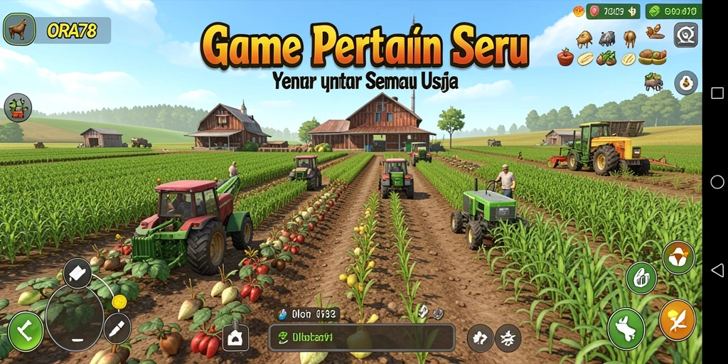 Tampilan gameplay Farming yang menarik di ORA78.