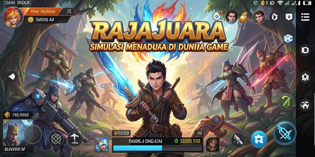 Tampilan menarik dari gameplay RAJAJUARA yang penuh tantangan.