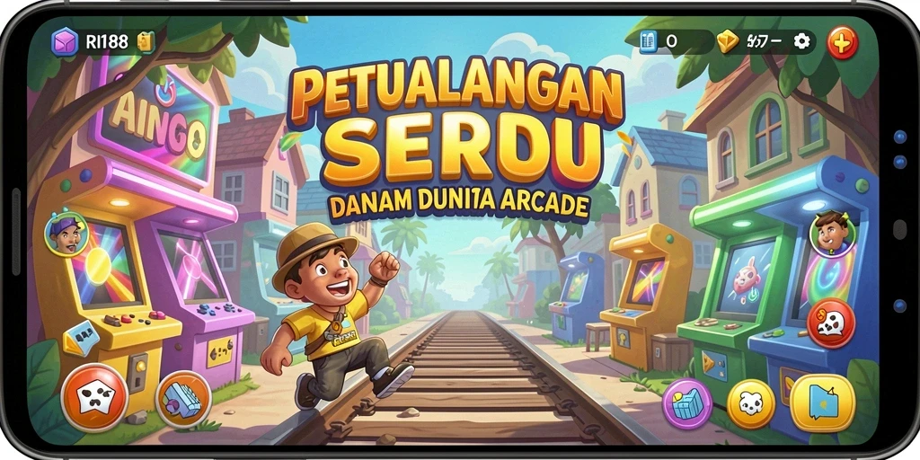 Tampilan gameplay seru dari RI188 menampilkan aksi menantang dalam dunia Arcade.