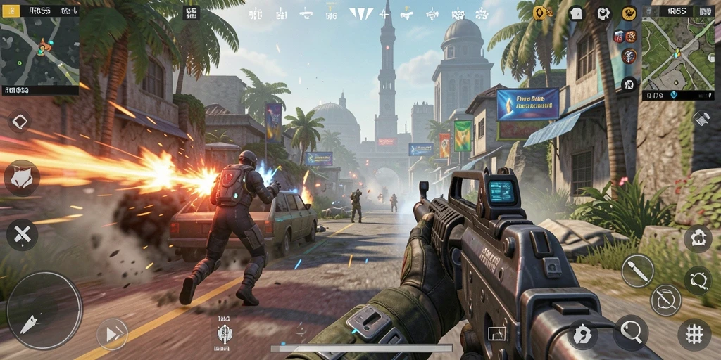 Tampilan gameplay seru dan mendebarkan dari RK55.