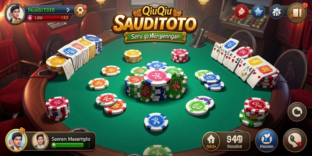Screenshot gameplay QiuQiu yang menegangkan di SAUDITOTO.