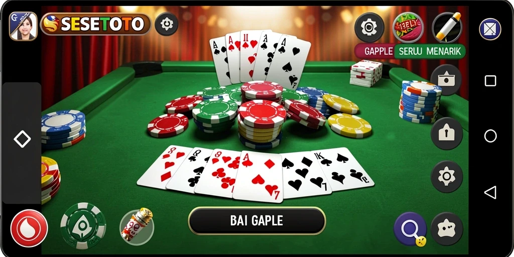 Tampilan gameplay seru dalam SESETOTO yang menghibur.