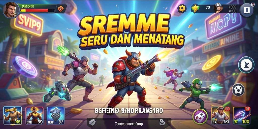 Tangkapan layar gameplay SVIP9 menampilkan aksi seru dari permainan Arcade.