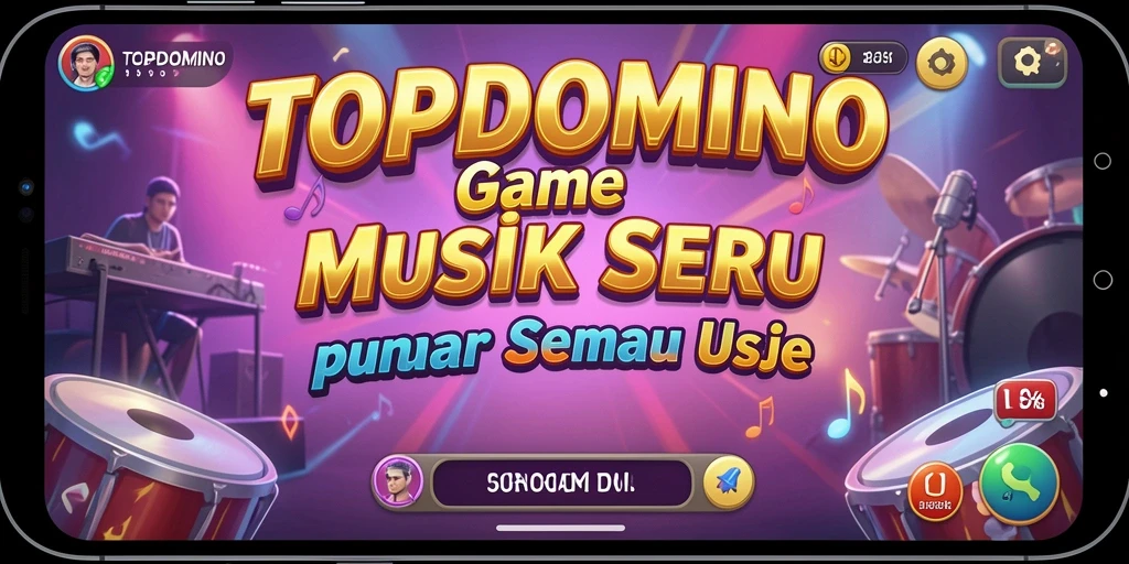 Tampilan gameplay menarik dari game musik TOPDOMINO.